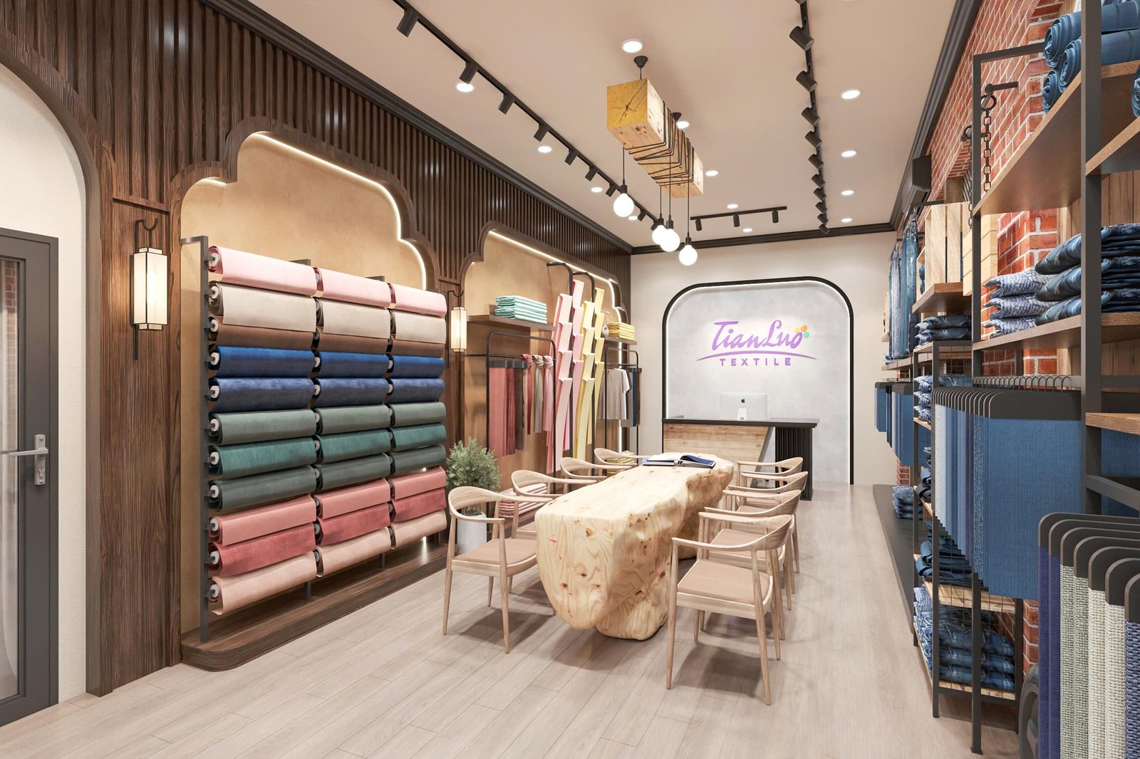Tianluo Textile reception desk