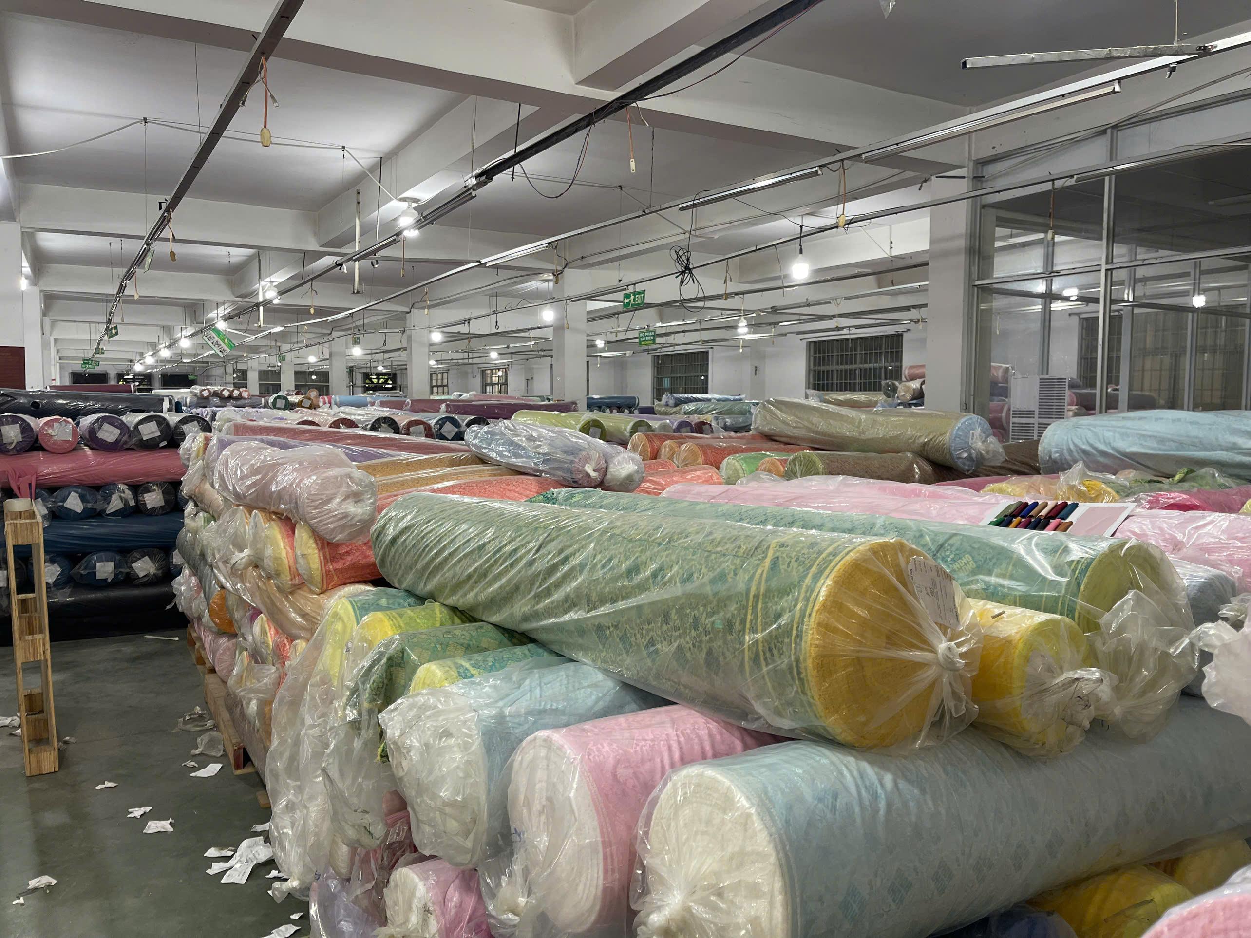 Fabric roll warehouse stock